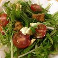 mantacarp's cooksnap of when they made ゆず胡椒風味☆水菜と厚揚げのサラダ☆.