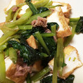 つるつるつるこ's cooksnap of when they made 女子力UP❗️小松菜と厚揚げの簡単炒め.