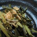 ＪＵＮＷ's cooksnap of when they made お酒のつまみに！茎わかめと鮭のゴマ炒め.
