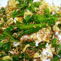 koroo16's cooksnap of when they made わさび菜と桜エビのふんわり卵炒め♡.