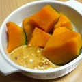 cmouse's cooksnap of when they made ほっこりかぼちゃのみそマヨピーナッツ和え.