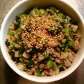 shibainu1's cooksnap of when they made ECO★かぶの葉と蓮根のひき肉トロミ餡.