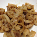 韓国のり派's cooksnap of when they made 絶品!!蓮根と豚肉の梅炒め.