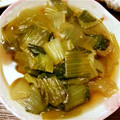 ポンビー's cooksnap of when they made 青梗菜と油揚げの煮物.