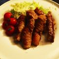 まゆみんだよ's cooksnap of when they made お弁当に♪筍の豚巻すき焼き味.