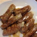 aska00a's cooksnap of when they made すき焼きのたれで簡単☆豚肉のしそチーズ巻.