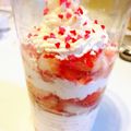 yumi4551's cooksnap of when they made ♡いちごババロア♡.