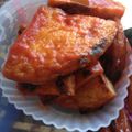 ４番目's cooksnap of when they made ✿お弁当に✿さつま揚げのケチャップ焼き✿.