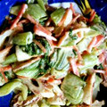 RikA96's cooksnap of when they made ➏青梗菜とちくわの和え物✿➏.