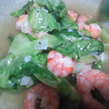 メポラニアン's cooksnap of when they made 海老とレタスの塩にんにく炒め.