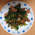 1988．ゆり's cooksnap of when they made ほうれん草とベーコンの炒めもの.