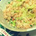 aya1no's cooksnap of when they made キャベツと鮭のガーリック炒飯.