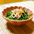 まりみぃ's cooksnap of when they made ホッとする味☆ほうれん草と桜海老の和え物.