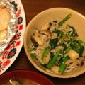 kyon1213's cooksnap of when they made 小松菜としめじのおひたしでカルシウム☆.