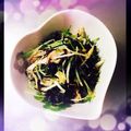K0A9O0R8U♪'s cooksnap of when they made マヨに頼らない！水菜とひじきのサラダ.