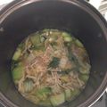こんたに's cooksnap of when they made 白菜 チンゲン菜 えのきの春雨ｽｰﾌﾟ.
