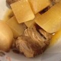 u_rara's cooksnap of when they made 圧力鍋で簡単　豚の角煮大根入り.