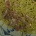 irechan's cooksnap of when they made バジルとベーコンのパスタ.