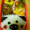 kuririka's cooksnap of when they made とっても簡単♪ブタさん弁当♪.