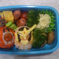 tokitama79's cooksnap of when they made 仮面ライダー ガイム キャラ弁.