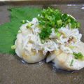 RUMI180's cooksnap of when they made ホタテのしらすガーリックソテー.