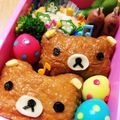 かおすけぃ♡'s cooksnap of when they made キャラ弁に♪水玉鶉の卵リボン付き.
