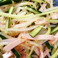 koiren's cooksnap of when they made ハムきゅうりもやし＊中華サラダ.