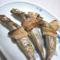 春小町's cooksnap of when they made ししゃも♥♡くるくるベーコン巻き.