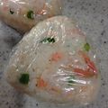 こうへい1206's cooksnap of when they made ✿まるで炒飯？混ぜるだけ♡中華おにぎり✿.