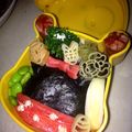 木下ママ's cooksnap of when they made ミッキー&ミニーキャラ弁.
