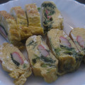 スタイリッシュママ's cooksnap of when they made ほうれん草とシラスとカニカマの卵焼き.
