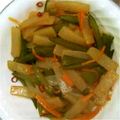 HappyCafe's cooksnap of when they made 茎わかめとこんにゃくのピリ辛炒め.