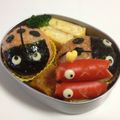 papikun's cooksnap of when they made てんとう虫おにぎり★キャラ弁.