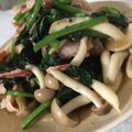 mii9171's cooksnap of when they made ほうれん草としめじの麺つゆバター.