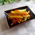 まろんかふぇ's cooksnap of when they made ★セロリと人参の塩きんぴら★.