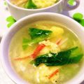 pyonpoco's cooksnap of when they made 青梗菜のふんわりかに玉スープ.