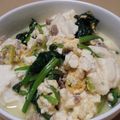 ichico17's cooksnap of when they made 豆腐とほうれん草炒め.