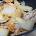 ゆみみぃー's cooksnap of when they made がっつり！！大根と豚バラのキムチ煮込み.