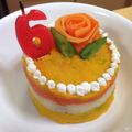 peaaach's cooksnap of when they made 犬用☆　野菜で作る愛犬ケーキ☆.