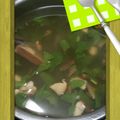 たかはしR's cooksnap of when they made シイタケと菜っ葉のスープ.