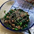 mutsu＊'s cooksnap of when they made 妊婦さんにも！春菊と納豆の和え物.