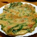 kaachannnn's cooksnap of when they made 簡単　にらのチヂミ風.