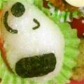 ma___111's cooksnap of when they made スヌーピー☆キャラ弁.