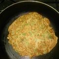 anmr's cooksnap of when they made 中力粉でもちふわ♪キャベツ満腹お好み焼き.