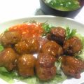 うっう～やよちゃん's cooksnap of when they made 肉団子のチリソースがらめ.