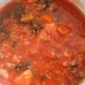 白鷺京城's cooksnap of when they made 簡単、時短♪トマトジュースでトマトスープ.