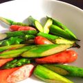 ゆーか1107's cooksnap of when they made アスパラガス＆ウィンナー炒め.