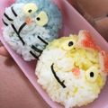 タラたら's cooksnap of when they made キャラ弁★ドラえもんおにぎり.