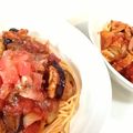 ayumi186's cooksnap of when they made ナスとトマト缶のパスタ.