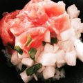 ☆ポコちゃん☆'s cooksnap of when they made 鮭・オクラ・長芋のネバネバ丼.